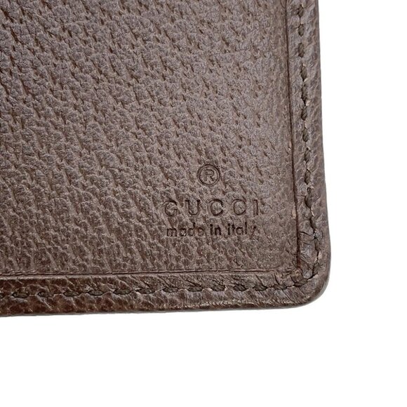GUCCI Jumbo GG Bifold Wallet Canvas Beige/Brown - Picture 7 of 11